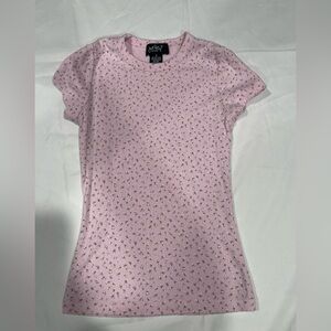 Lovely Pink Patterned Kids Tee